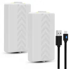 Kit 2 Bateria Controle Xbox Séries S X 1200mah Cabo 3 metros
