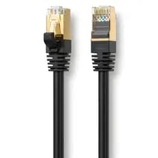 Cabo De Rede Ethernet Cat7 10 Metros Patch Cord 10gbps 600mhz Blindado Stp Gamer