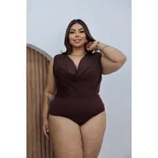 BLUSA BODY BORI MAIO COM FECHO BABADO GOLA SOLTINHA PLUS SIZE DECOTADO EM MALHA  SUPLEX COM ELASTICO ESTILO VINTAGE