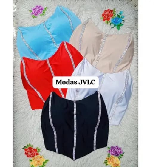 Blusa top faixa tomara que caia morcego com bojo strass pedraria brilho festa justo confortavel