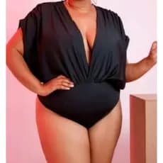 Blusa body bori lindo transpassado decote V estiloso moda feminina plus size gringa bloguerinha