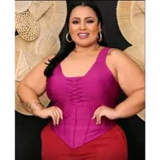 Blusa Blusinha Camiseta Top Corset Detalhes Irrugadinhos Regata Alcinha Franzida Plus Size Várias Cores Bico