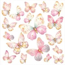 101 Adesivos De Parede Borboletas Aquarela Decoração Quarto Infantil - capacete e capacete feminino