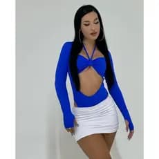 Body feminino manga longa no Suplex premium / conforto e estilo