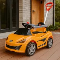 Carrinho de Passeio Infantil McLaren Azul Laranja Amarelo Rosa Diversão Segurança Empurrador