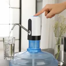 Mini Bomba D'Água Elétrica Botão Automático Recarregável USB Casa Escritório Escola Portátil 20L