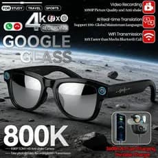 4K AI Câmera Inteligente Óculos De Sol Masculino 800W Pixel ChatGPT Tradução Controle Voz WiFi Bluetooth HD1080P Tiro Fe