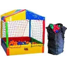 Piscina 1x1 Infantil Sem Bolinhas + Saco Coletor Capacidade 500 Bolinhas