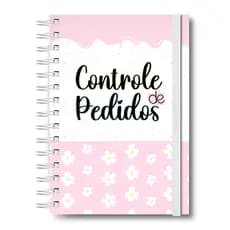 Caderno Controle de Pedidos Caderneta Anotações Pedidos Empresa Meus Pedidos Capa Dura 170