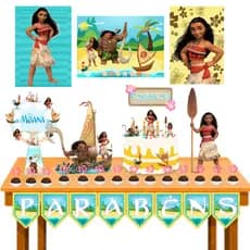 Kit festa em casa só um bolinho princesa Moana Adulta decoração aniversário infntil