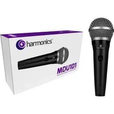 Microfone Harmonics MDU101 Dinâmico Cardióide Com Cachimbo - Preto