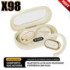 X98 TWS Fones de ouvido sem fio Bluetooth Fones ouvido esportivos abertos Fones de ouvido para jogos