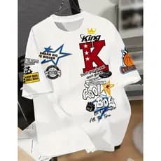Camiseta king K seja Otimista O tempo Todo Gool Boy Streetwaer