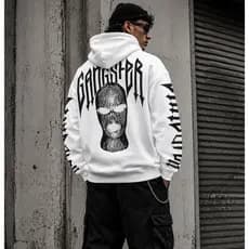 Casaco Blusa Moletom Gangster Black & White Collection Streetwear