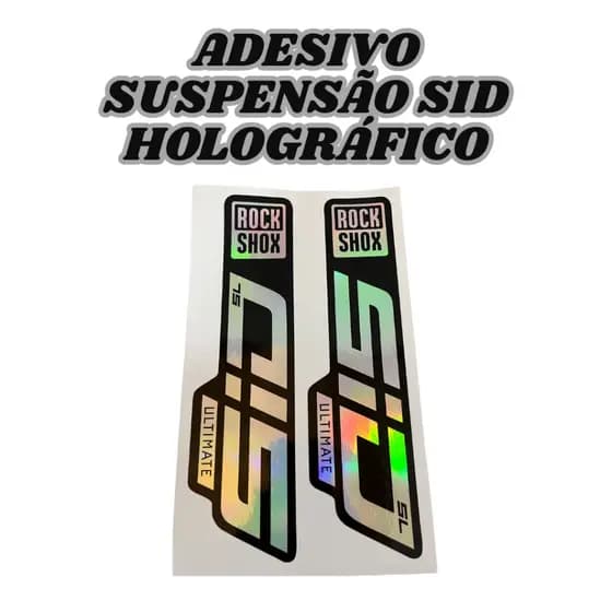Adesivo HOLOGRÁFICO  Para Suspensão RockShox Sid Ultimate 2021