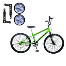 Bicicleta Infantil Aro 24 Rebaixada masculina + rodinhas - Wolf Bikes