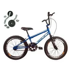 Bicicleta Infantil Aro 20 Bmx Masculina + Rodinha De Treinamento