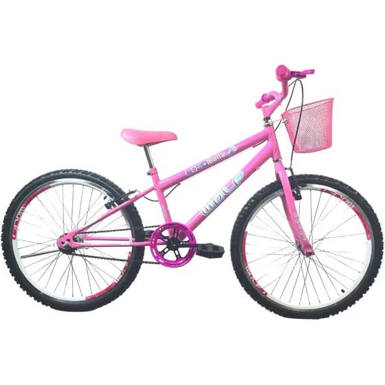 Bicicleta Aro Infantil 24 Mtb Feminina V-break