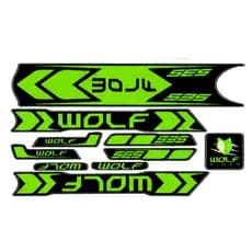 Cartela Adesivo Bicicleta Infantil Aro 20 Masculina - Wolf Bikes