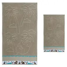 Jogo Toalha de Banho + Rosto Lavabo Infantil Criança 100% Algodão Jacquard Estampa Menino Menina