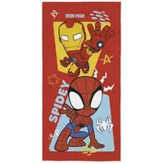 Toalha De Banho Praia Piscina Infantil Criança Kids Aveludada Menino Spidey Iron Man