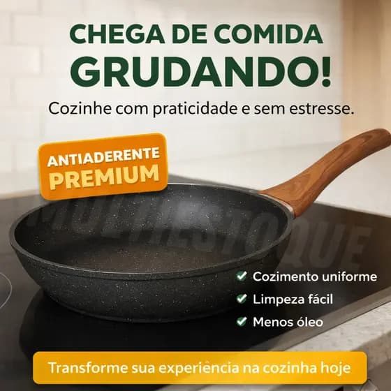 Frigideira em Alumínio Antiaderente Multifuncional - 26cm