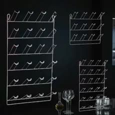Porta Copos Parede Escorredor 12 20 24 Lugares Suporte Aço Cromado Cozinha Bar Gourmet