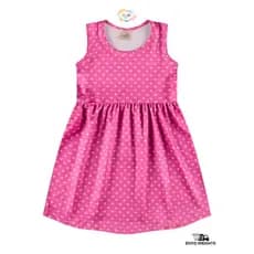 Vestido Infantil Juvenil Menina Verão Crepe Estampa Coraçãozinho