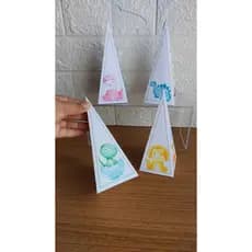 Caixa Cone Pirâmide Dinossauro Baby Modelo Exclusivo Pegue e Monte