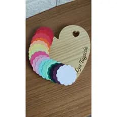 30 Apliques Escalope Color Plus 180g Candy Color Chevron Perolado para Lembrancinhas