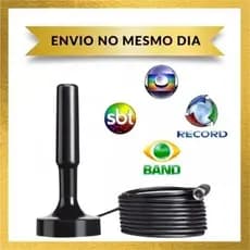 Antena Digital Interna Externa Full Hdtv 4K Cabo Grande alta qualidade