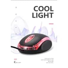 Mouse USB óptico MS-9 e MS-10 com LED MINI