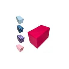Puff Bau Organizador E Decorativo 58x36x43 Ideal para Guardar Brinquedos de Crianças