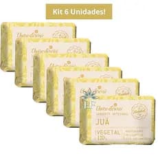 Kit 6 Unidades Sabonete em Barra Juá 110g Cheiro D´Ervas