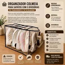 Colmeia Sapateira Organizadora de Sapatos Tênis chinelo rasteirinha