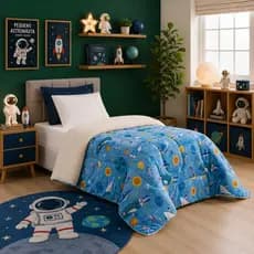 Coberdrom Infantil Luxo Sherpa Alto Padrão Extra Maciez Dupla Face Solteiro Estampado