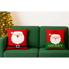 Kit 2 Lindas Capas de Natal Para Almofadas Decoração Natalina 45x45