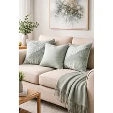 Kit com 4 Almofadas Decorativas 45x45 Percal 180 Fios Preço Promocional Imperdível Estilo Moderno Ziper Invisível