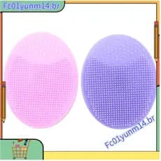 2 Pçs Spa Silicone Beleza Lavagem Almofada Pele Esfrega De Limpeza Rosto Esfoliante Escova Ferramenta