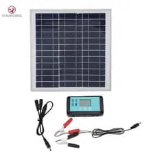 Kit De Painel Solar De Alumínio 12V 100W Com Controlador De Carga MPPT Para Sistemas De Reboque De Barco De Acampamento