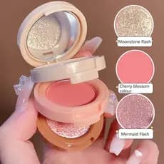 Paleta De Blush 3 Camadas Palate Iluminador Com 2 Cores Para Rosto/Maquiagem