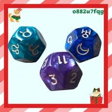 3 Pc/Set 12 Lados Tarô Dados Resina Poliédrico Astrologia Constelação Cartas De Adivinhação Jogo Para Astrólogos o882u7f