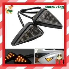 2 Pçs Montagem Embutida Em Forma De Triângulo LED Luz De Sinal De Volta , 12V Sinais Da Motocicleta Para o882u7fqg.br