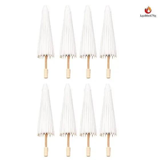 8PCS Guarda-Chuva De Papel Parasol Festa De Casamento Bambu Favor Favorito Para Peças De Chuveiro Nupcial Adereços Fotográficos kgabbe678g.br