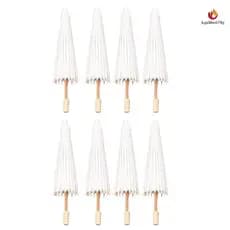 8PCS Guarda-Chuva De Papel Parasol Festa De Casamento Bambu Favor Favorito Para Peças De Chuveiro Nupcial Adereços Fotográficos kgabbe678g.br