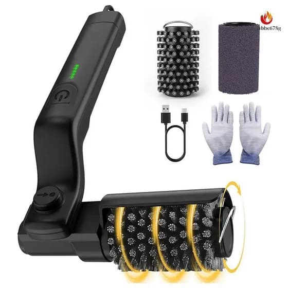 Escova Rotativa Elétrica Para Grelha , De Limpeza Churrasco De 3 Velocidades kgabbe678g.br