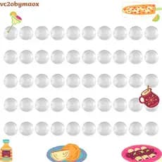 50 Pçs/Lote 12mm Redondo Plano Volta Cabochão De Vidro Transparente Alta Qualidade vc2obymaox.br