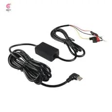 Kit De Fio Rígido Dash Cam Acc , Cabo Abaixador USB Tipo C Dashcam , 12V-24V Para DC 5V 3A De Alimentação Do Carregador