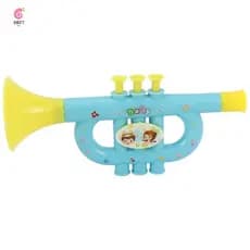 Instrumento De Trompete Soprado Para Crianças Coloridas , Brinquedo Musical , Padrão De Cor Aleatória