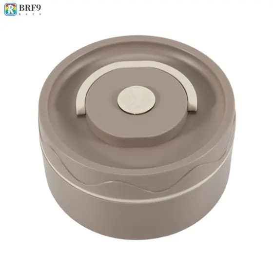 Recipiente Quente Do Almoço Alimento , Térmico De Aço Inoxidável Portátil Da Caixa Bento Marrom A E